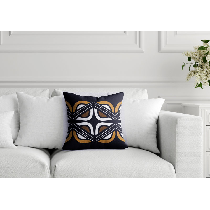 Housse de coussin d'intérieur Fanti Tribal, 16 po x 1 po