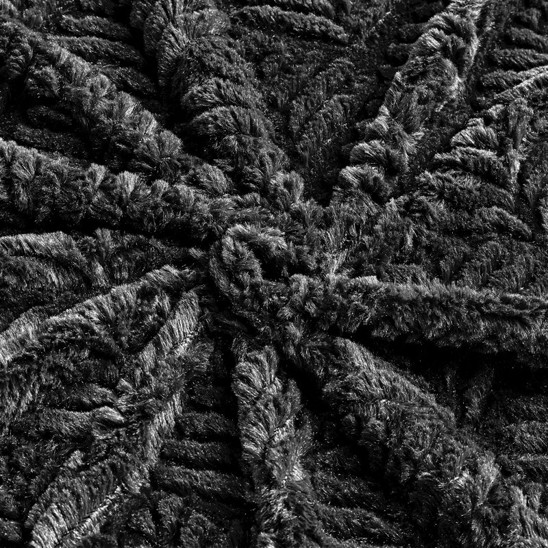 Throw Blanket, 50" W x 60" L, Black