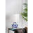 D12x19.3" Blue And White Ceramic Vase Lamp