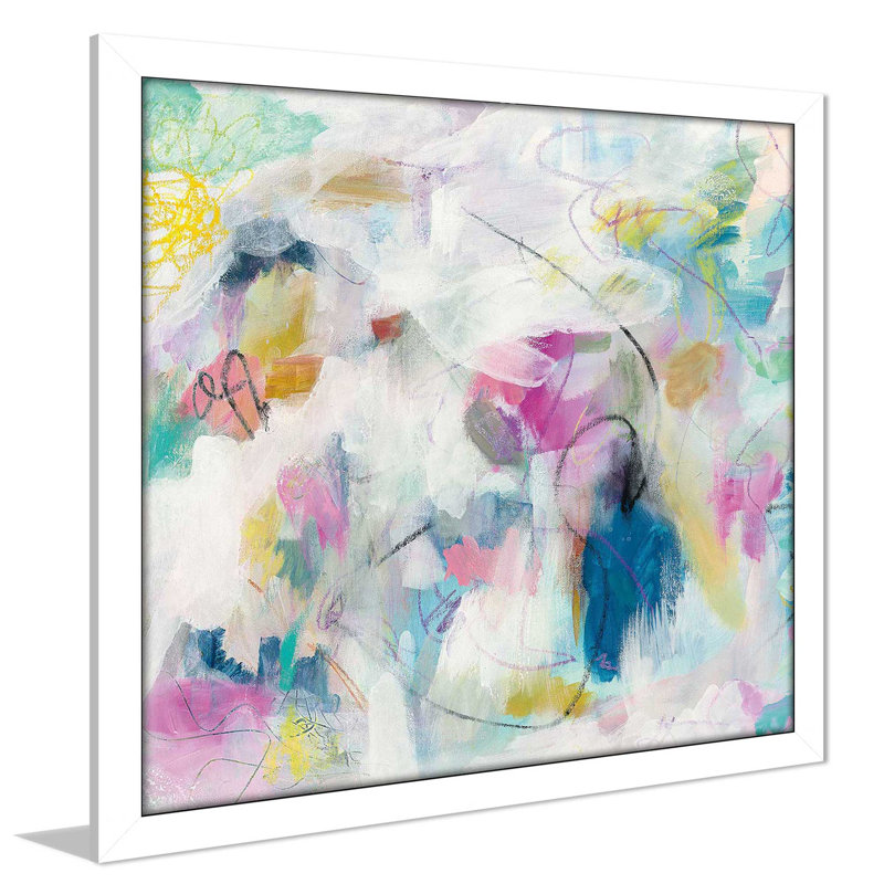 Lumière du jour I - Peinture, Cadre blanc, H 37,5 po x l 37,5 po x P 1 po