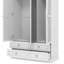 Katalina 3 Door 4 Drawer Wardrobe With Mirror-110824176
