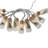 Battery Operated Mini String Lights with Winter Scene in Glass Bottles