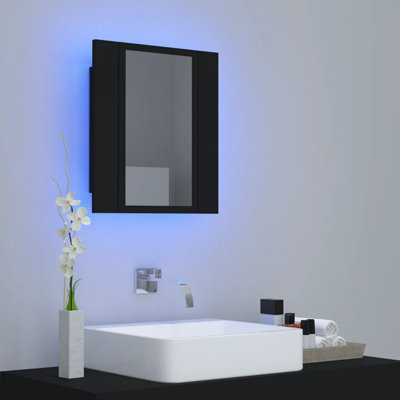LED Bathroom Mirror Cabinet 40x12x45 cm Acrylic