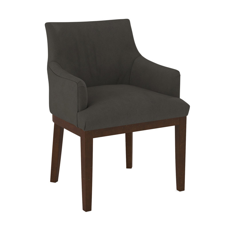 19'' H Upholstered Armchair, Espresso, Evolution Smokey