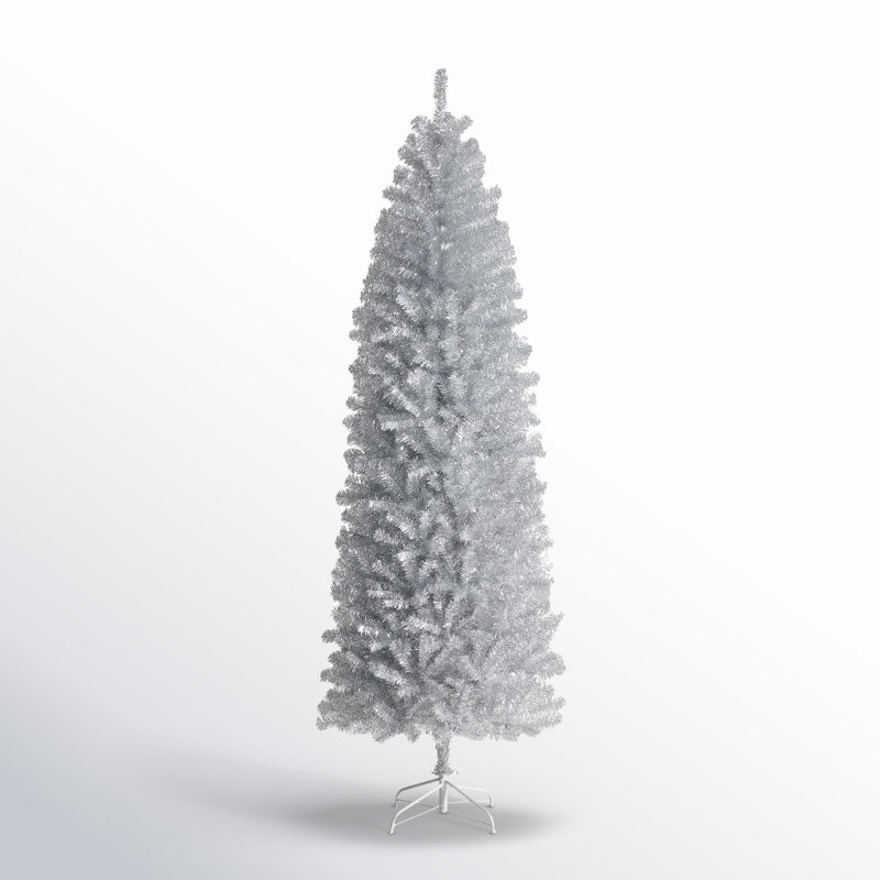 Silver 7.5' Pine Christmas Tree