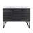 Annecy 48 In. Black Walnut, Double Basin Bathroom Vanity With White Ceramic Sink Top