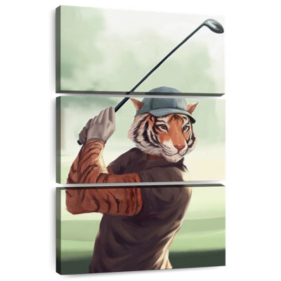 Ketti Tiger jouant au golf