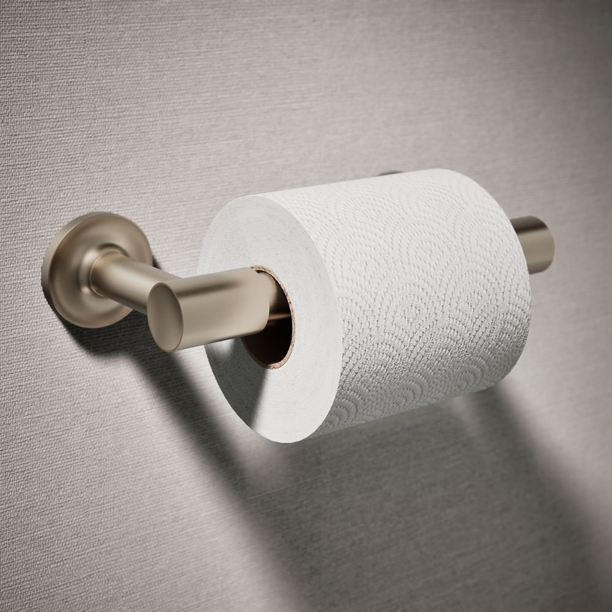 Purist Pivoting Toilet Paper Holder, Vibrant Brushed Bronze