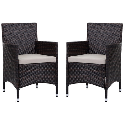 Chaise de patio avec coussin Astrid