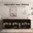 Large Modern Fluted Sideboard Large Buffet with Adjustable Shelves