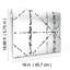 Rouleau de papier peint auto-adhésif Diamond Grid Specks L 18,9 pi x l 18 po