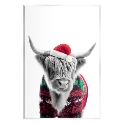 " Cow In Christmas Sweater " by Annalisa Latella