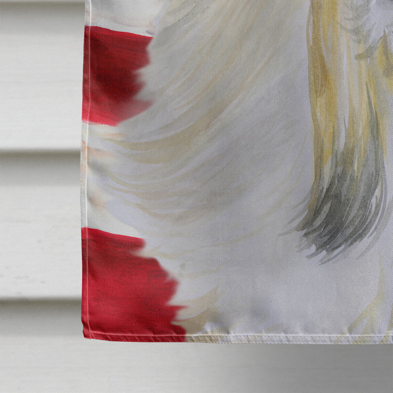Drapeau de maison en polyester à 2 côtés Shahnur, Shih Tzu Gris