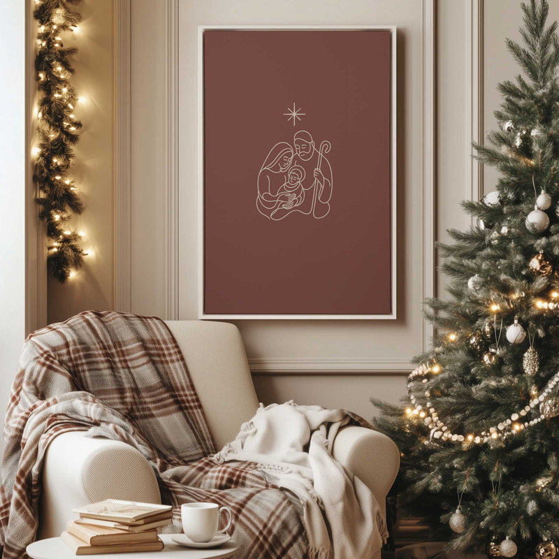 «Grace of the Holy Night», reproduction d'art sur toile, Noyer, H 18,75 po x l 12,75 po