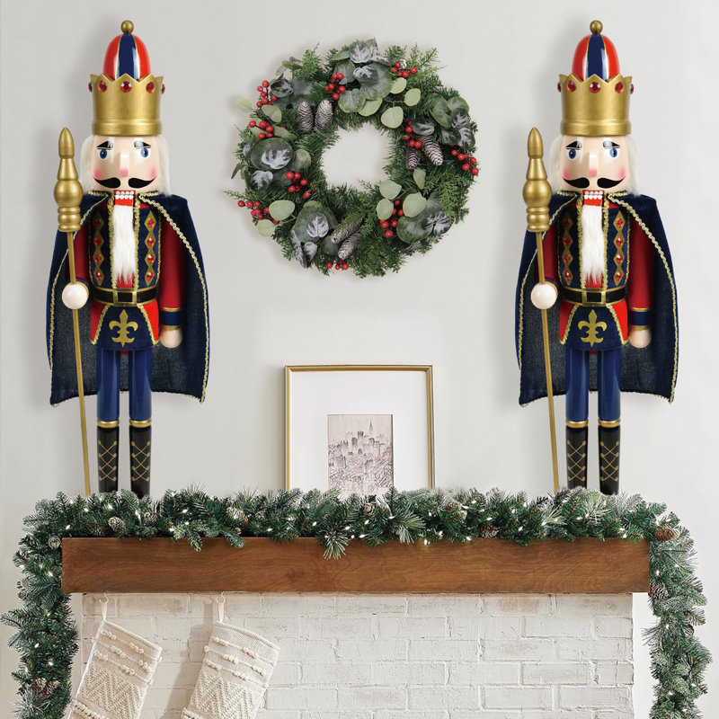 Christmas Nutcracker, 36" H x 7.5" W x 8" D