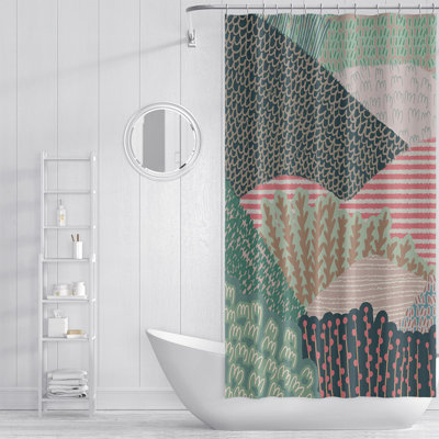 Rideau de douche abstrait Lela