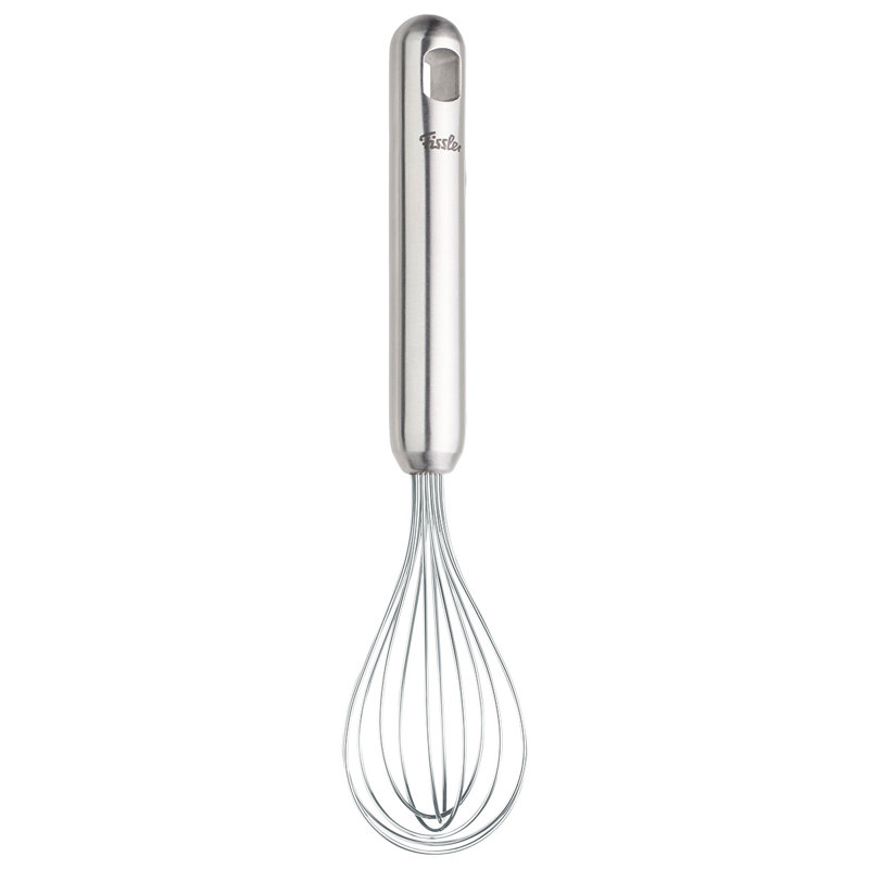 Fissler Essential 12 Inch Wisk, 18/10 Stainless Steel Kitchen Utensil for Mixing & Whipping, Ergonomic Handle, Dishwasher Safe