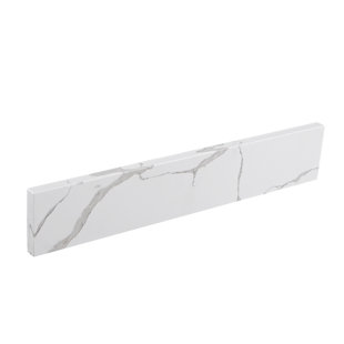 Dessus de meuble-lavabo en pierre de quartz blanc 21 pouces