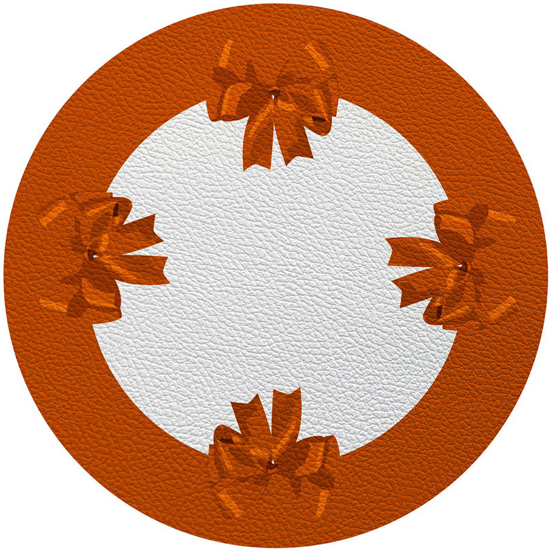 Bows 16" Vinyl Placemat, Orange