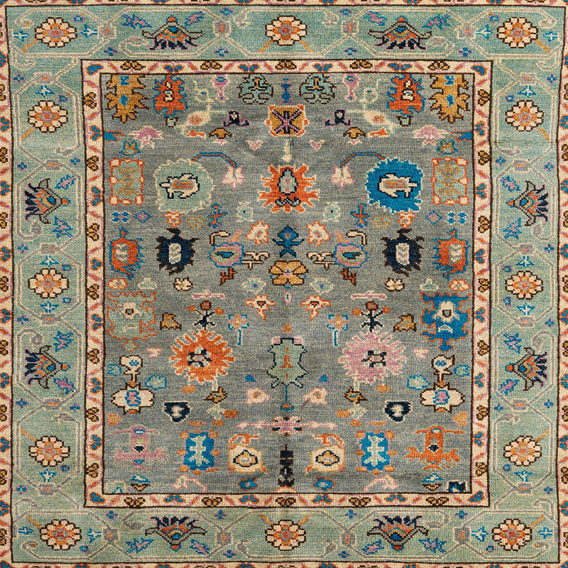 Monike Oriental Indoor Rug, Square 8'
