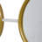 15.5X43.5" Gold And White Frame With Mirror