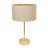 Charlie Gold Stem Metal Table Lamp with Natural with Gold Inner Lamp Shade and LED Bulb-2063244372-2063244392-2063244394