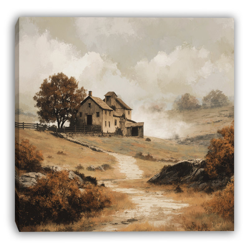 Art automnal sur toile tendue, H 30 po x l 30 po