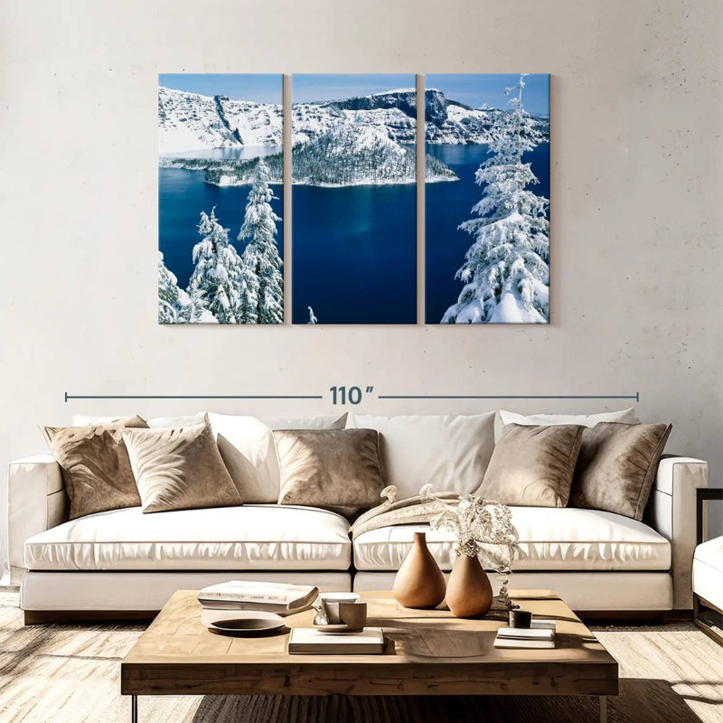 Alvord Frozen Crater Lake, H 48 po x l 74 po