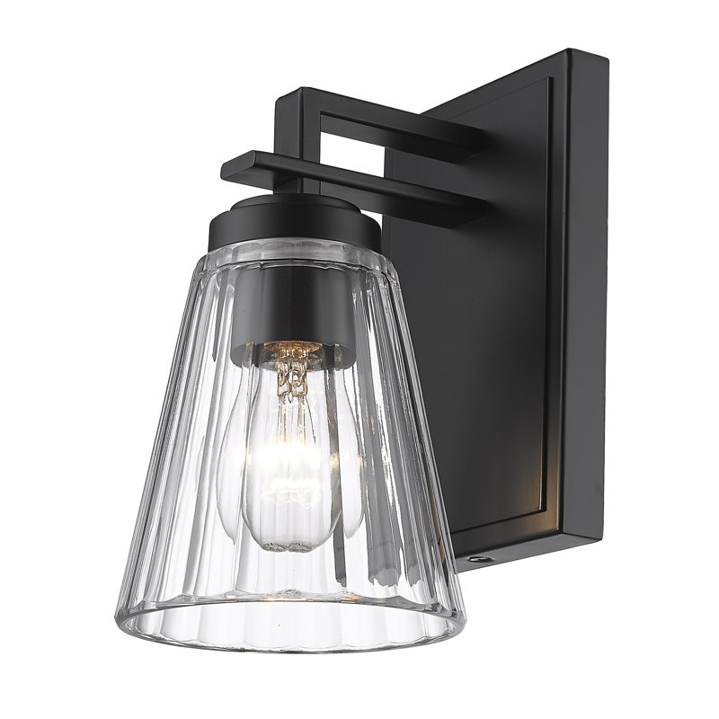 Trumansburg Steel Wallchiere, Matte Black