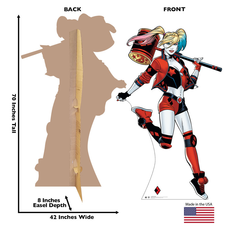 Accroche en carton harley quinn