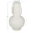 Cosmoliving By Cosmopolitan White Ceramic Modern Vase, 8" X 15"