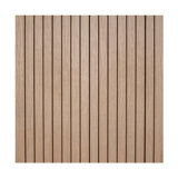 4Ft X 4Ft Unfinished White Oak Veneer Tambour Wall Panel With 3/4" 30-Degree Groove Slats, Flexible