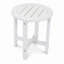 Table d'appoint ronde en HDPE de 18 po de diamètre x H 17 po, résistant aux intempéries et compact pour une utilisation sur le patio