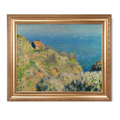 La maison du pêcheur, Varengeville by Édouard Manet,Silver Edge Frame The World Classic Art Reproductions,Wall Art for Home Decor