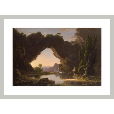 «Evening in Arcadia» par Thomas Cole, impression giclée sur cadre