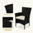 Set of 2 Black Wicker Patio Dining Chairs with Cushions, All-Weather PE Rattan Armchairs with High Wingback Design for Patio, Garden, Deck, Balcony, Poolside-965825973