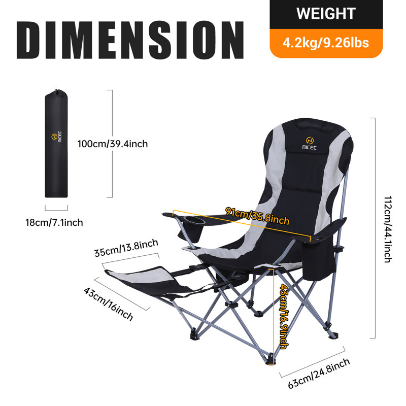 Chaise de camping pliante Sudeys