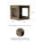 Side Table with Storage - Minimalist Modern Nightstand or End Table with Open Sides - Stackable Modular Accent Table for Bedroom, Living Room, or Office by Lavish Home (Gray Woodgrain)-410135507