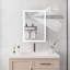 Armoire à pharmacie de salle de bain avec lumières, armoire à pharmacie DEL 28 po x 20 po avec miroir, armoire à pharmacie lumineuse avec désembueur, gradateur, horloge numérique et affichage de la température, montage en surface