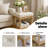 Gladis 3-Piece Linen Fabric Coffee Table and End Table Set with Storage-114866250