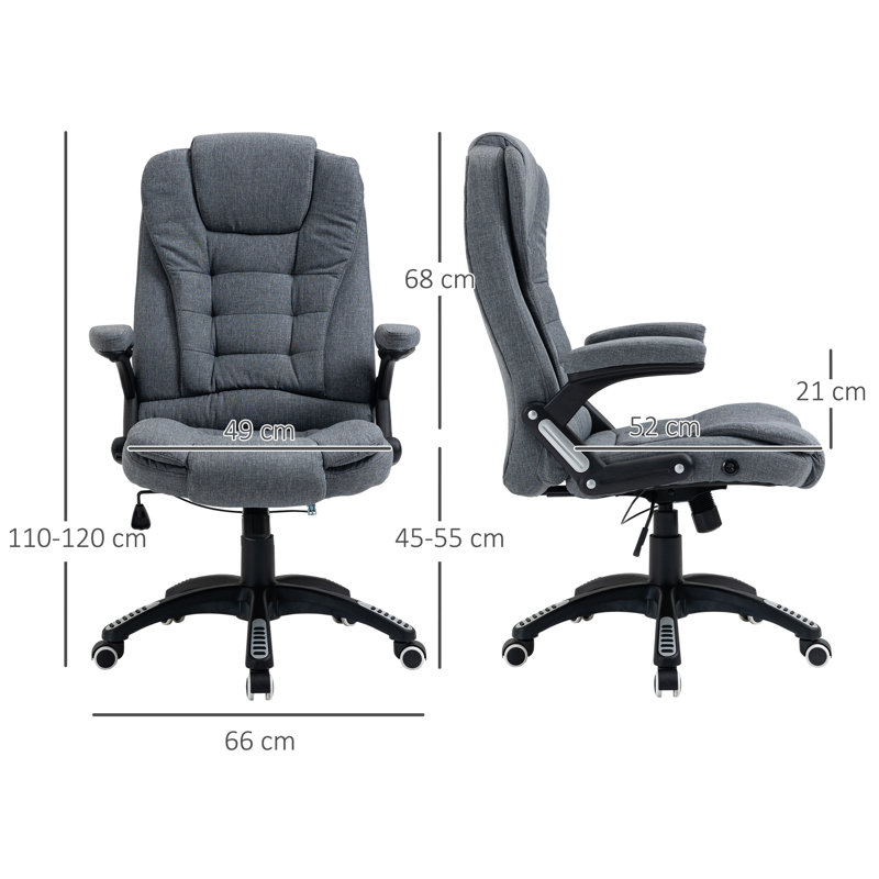 Lewisa Office Chair, Dark Grey
