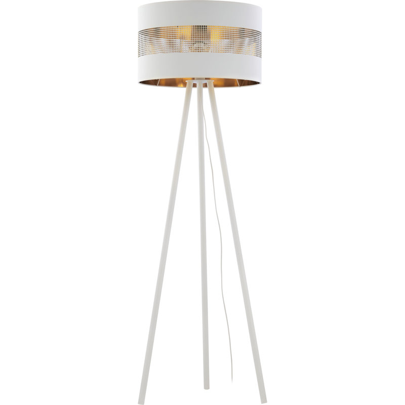 Avayla 145cm Tripod Floor Lamp, White