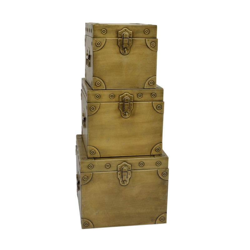 Ensemble de boîtes en métal 3 pièces