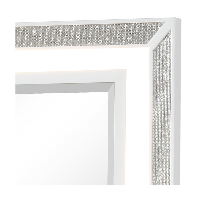 Flat Dresser Mirror, White