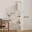 Floor Lamp with 3 Layers Wooden Shelves, Modern 160cm Standing Light Reading Lamp for Living Room-1073875199-1322887279
