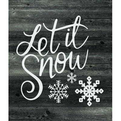 «Let It Snow» par Bluebird Barn - reproduction d'art sur toile tendue