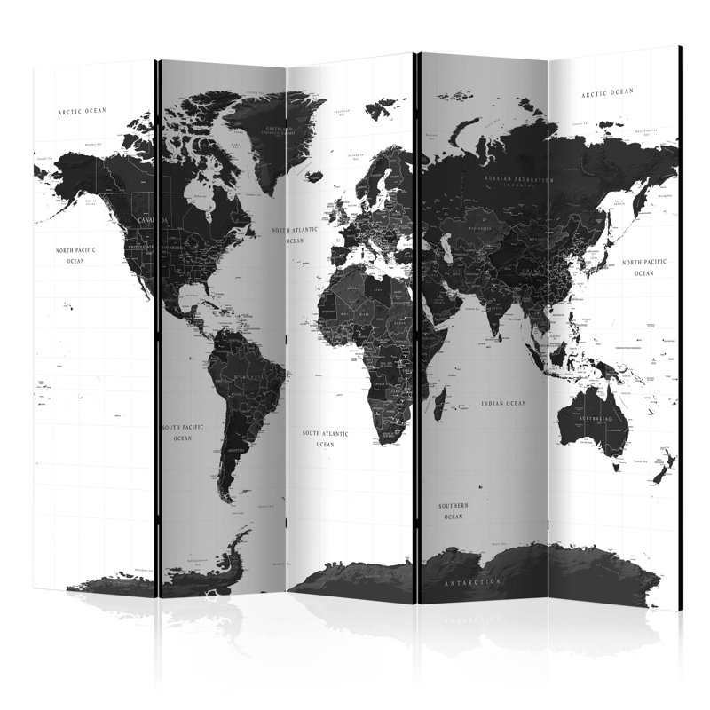 Clifftop 225cm W x 172cm H 5 - Panel Folding Room Divider