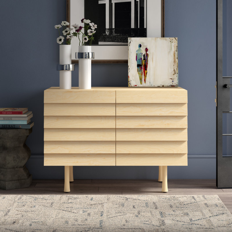 Lap Solid Wood Accent Cabinet, Whitewashed Maple