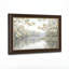Art mural antique sur toile encadré doré pour le salon, la chambre à coucher, le bureau ou le vestibule - décoration murale décorative avec rivière florale-129055078-129055073