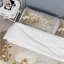 Ensemble de housse de couette Minimalisme beige et or - Orchidées-107147071